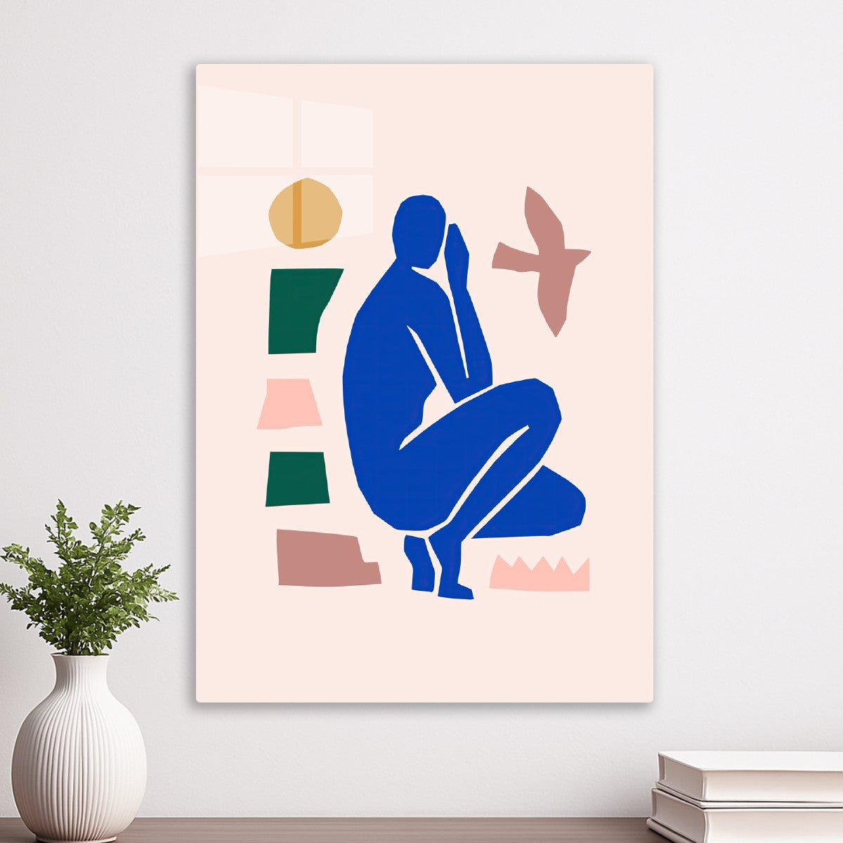 Abstract Blue Silhouette 