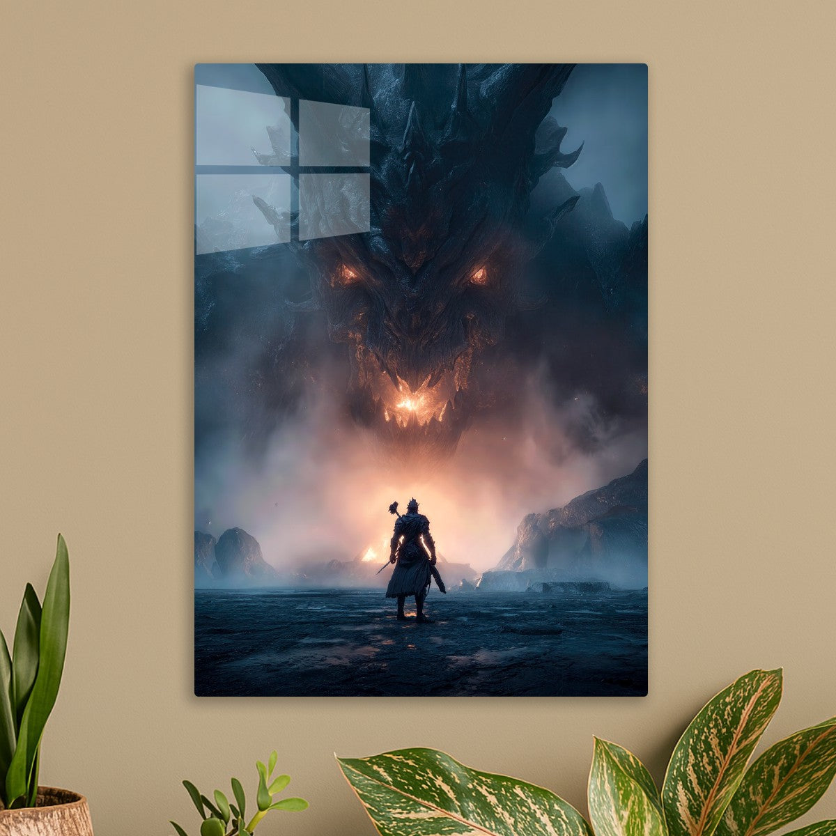 Medieval Warrior Stands Alone