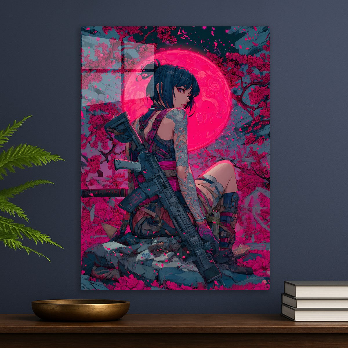 Tattooed Anime Geisha Girl 