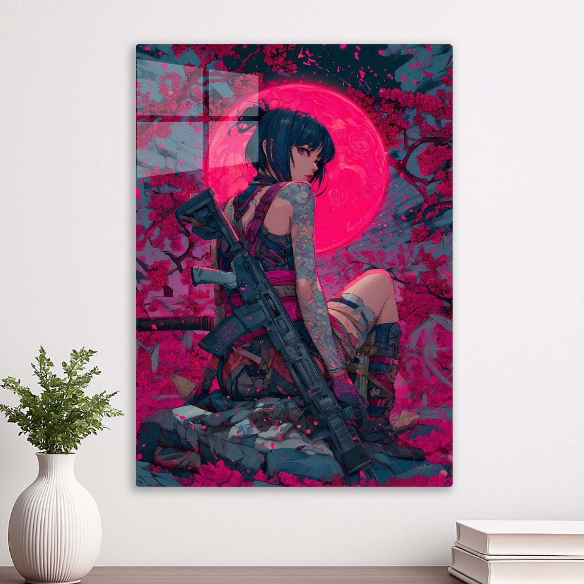 Tattooed Anime Geisha Girl 