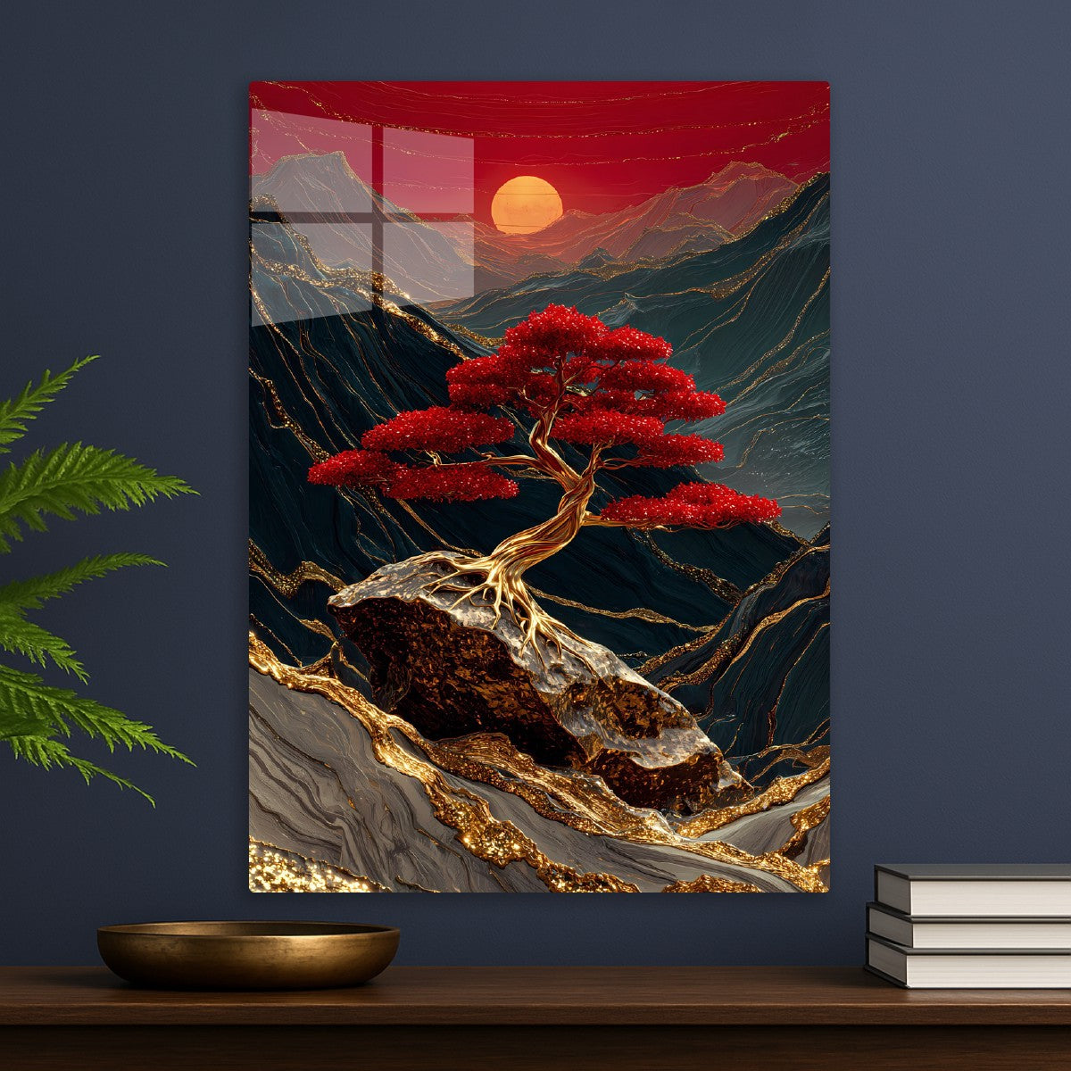 Golden Red Bonsai Japanese