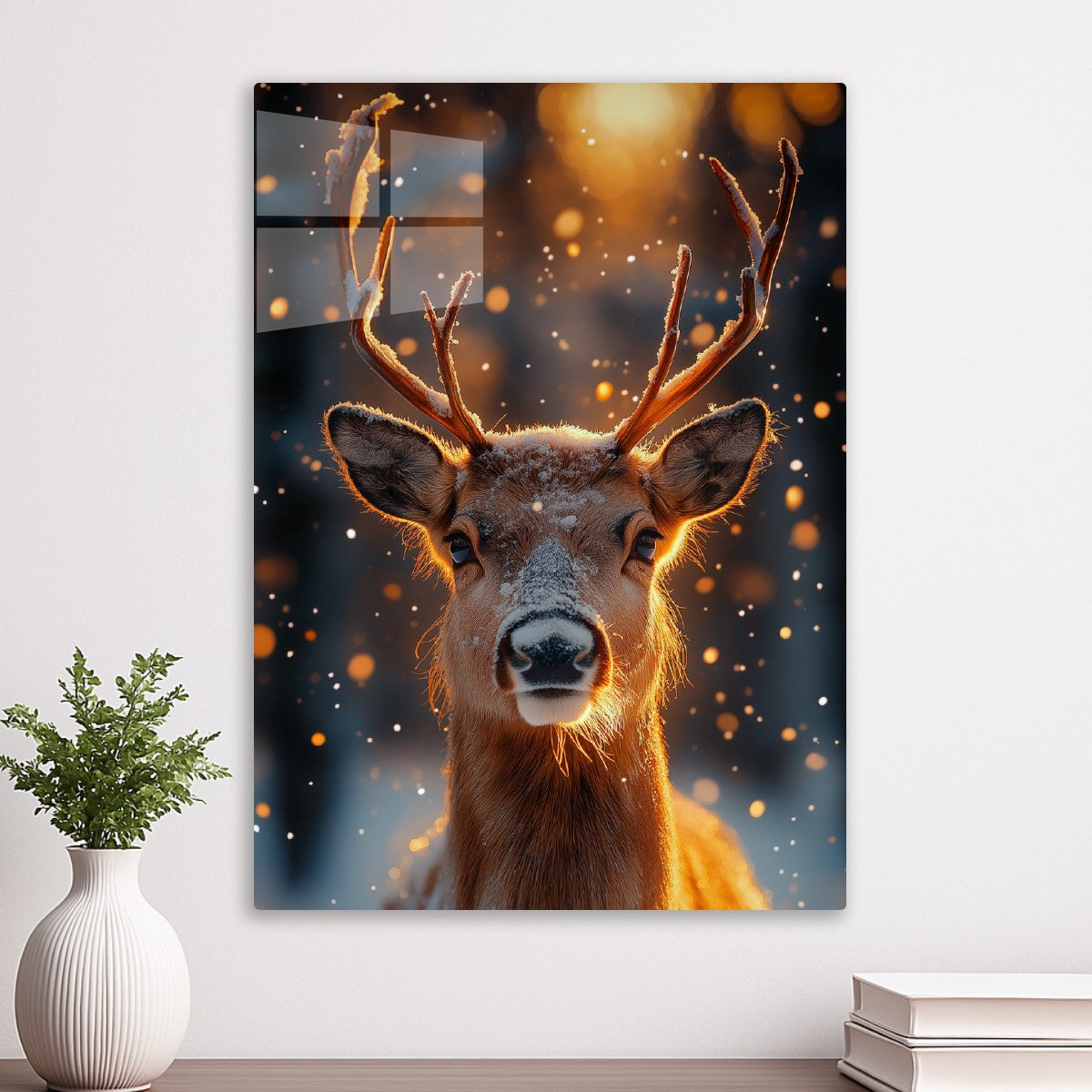 Golden Winter Deer