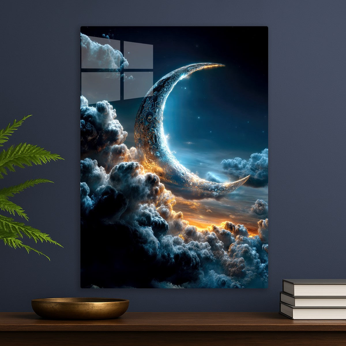 Mystical Crescent Moon