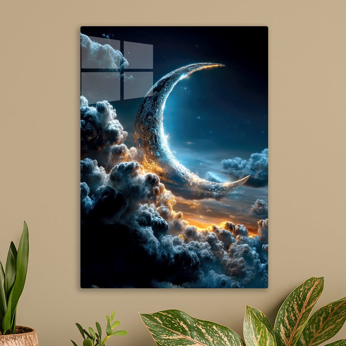 Mystical Crescent Moon
