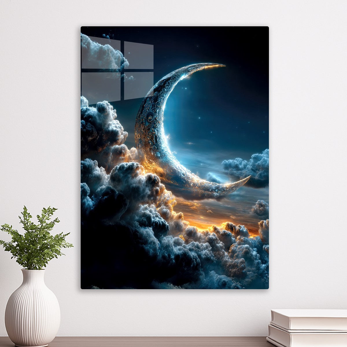 Mystical Crescent Moon