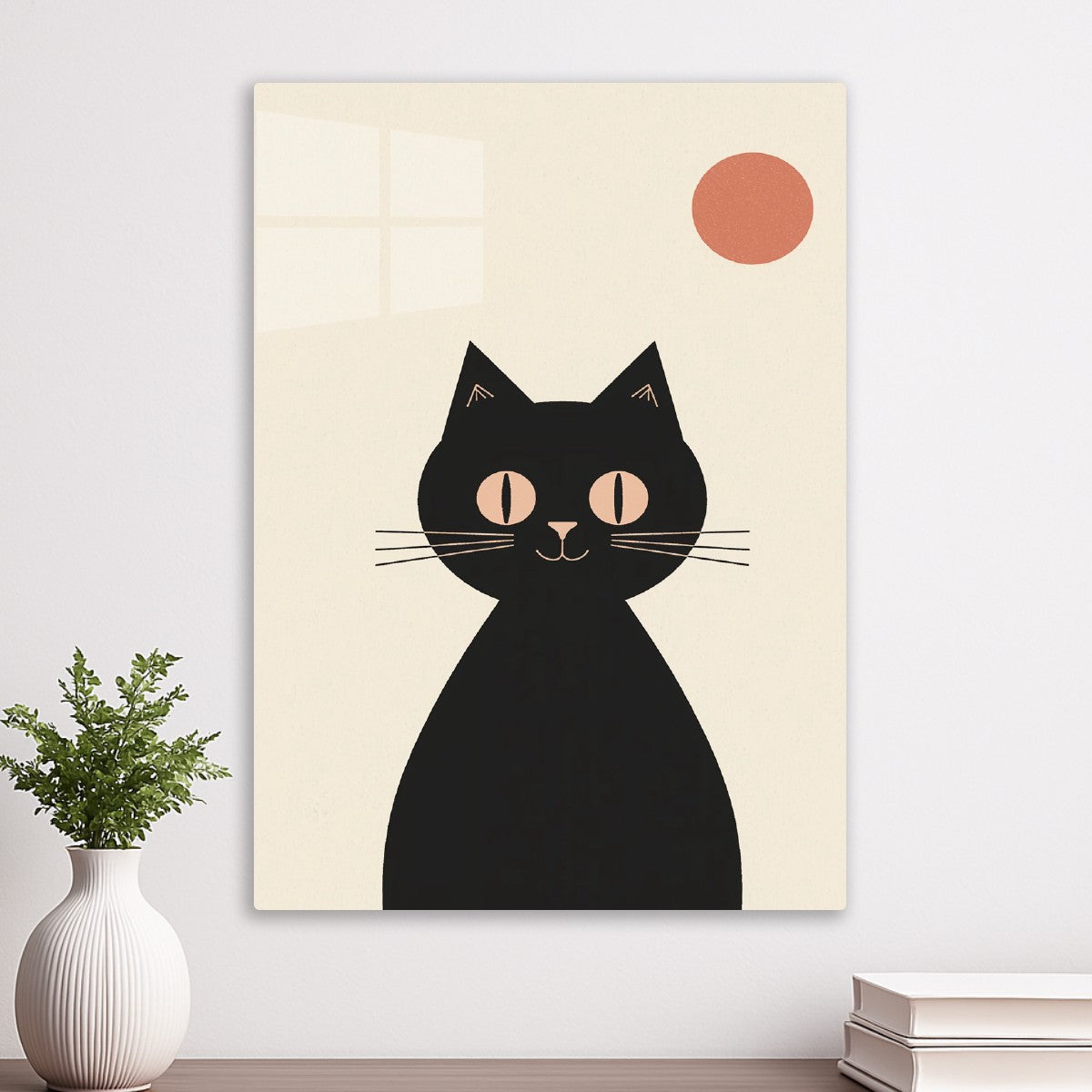 Black cat Minimalist