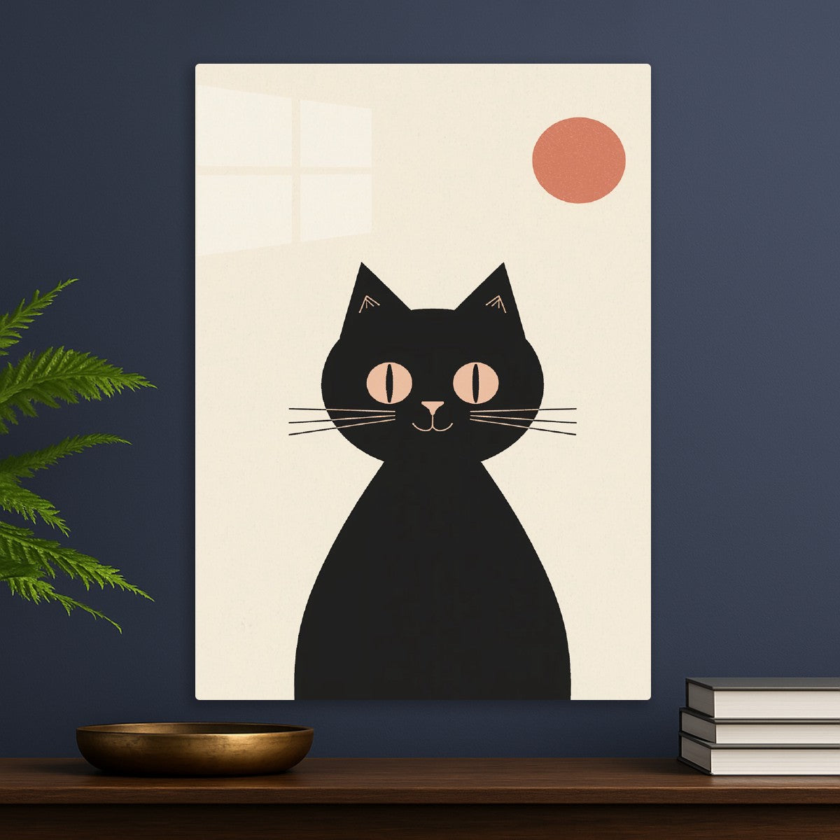 Black cat Minimalist