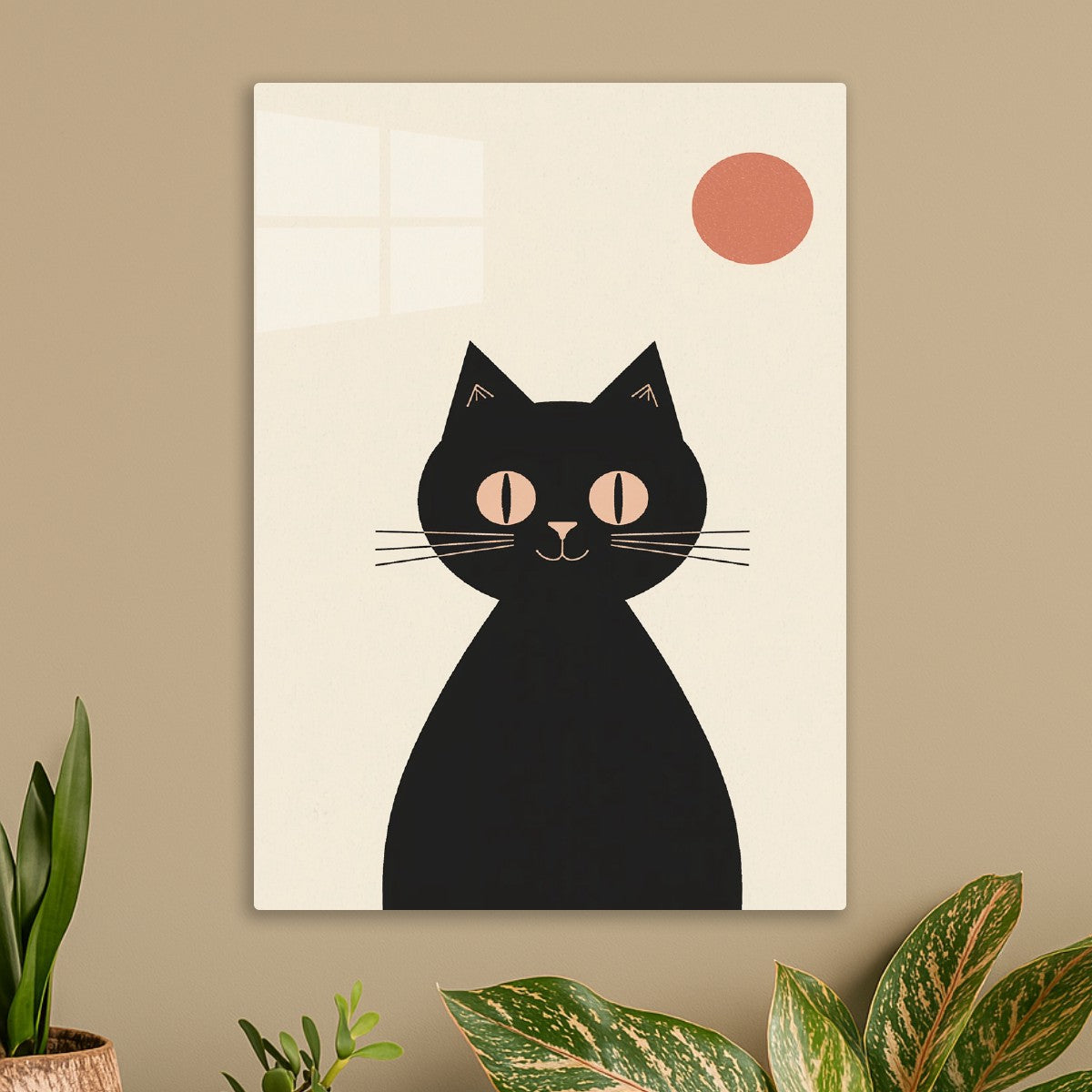 Black cat Minimalist