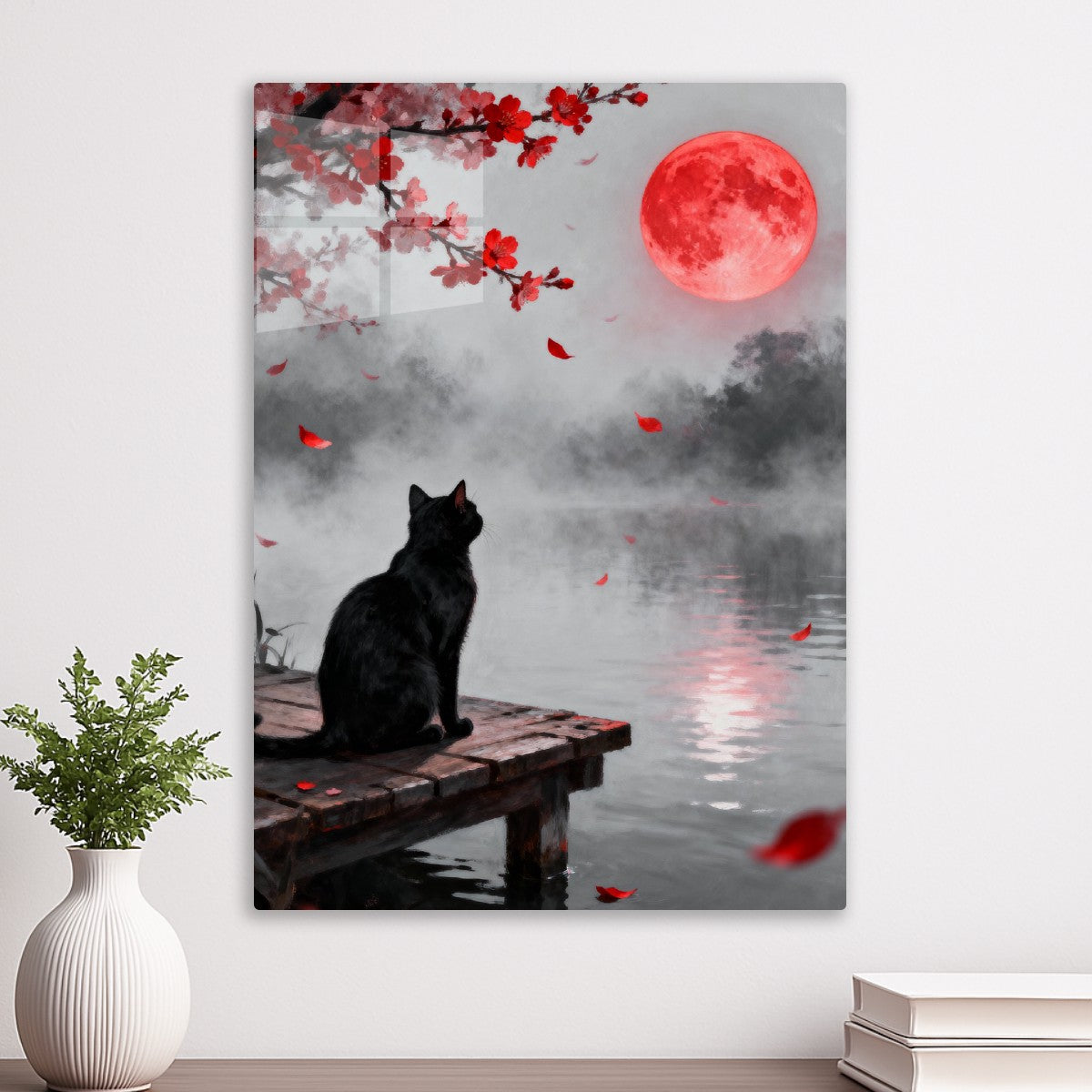 Cat and Moon