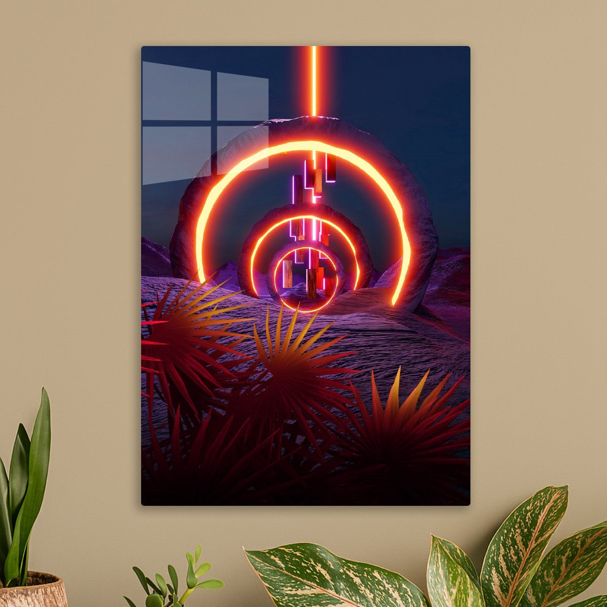 Neon landscape: Stargate