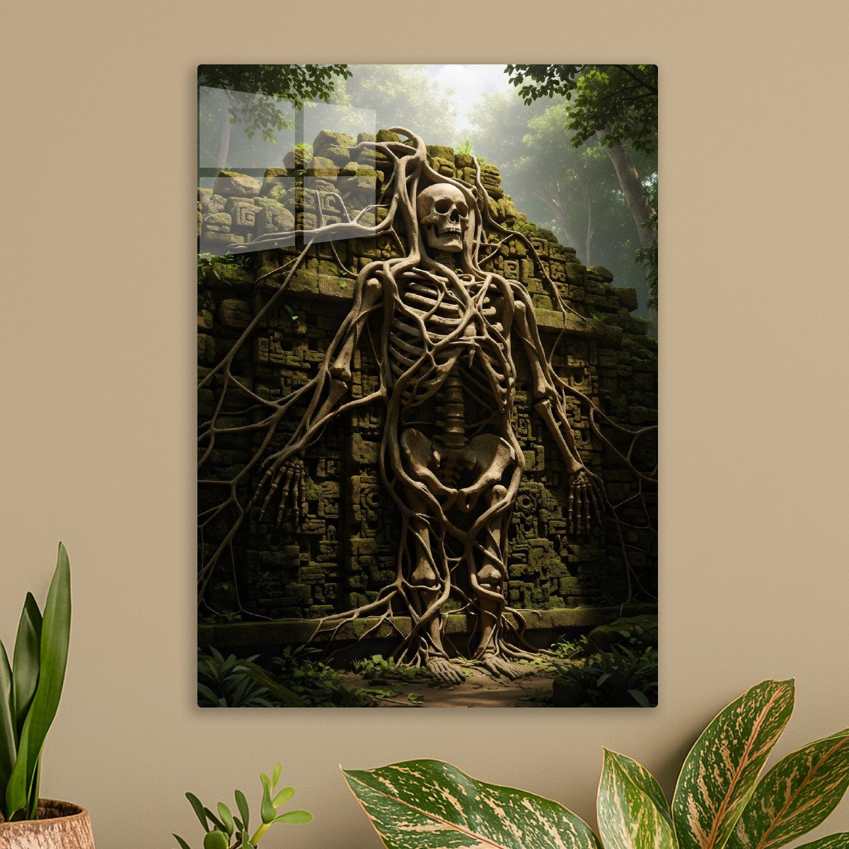 Ancient Jungle Ruins Skeleton 