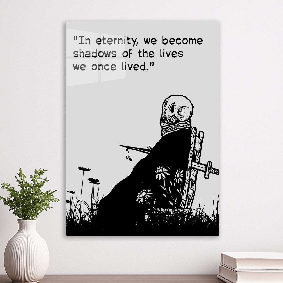 Fantasy skull quote