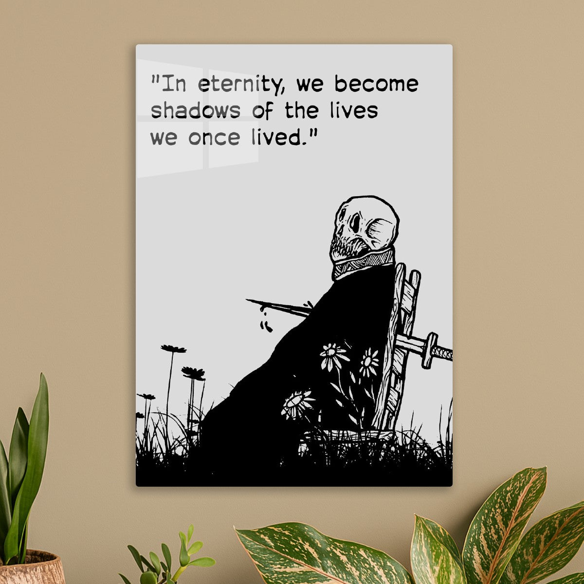 Fantasy skull quote
