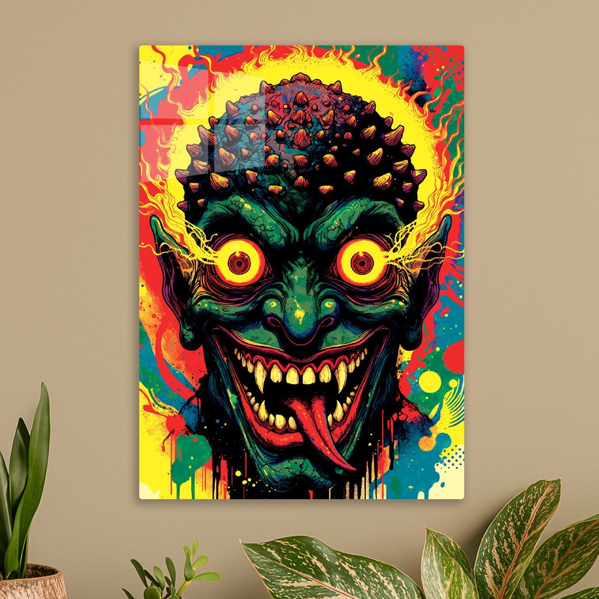  psychedelic pop art monster