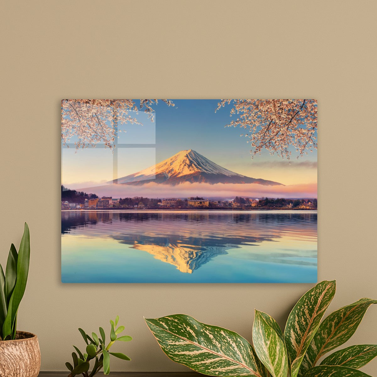 fuji mount reflection japan