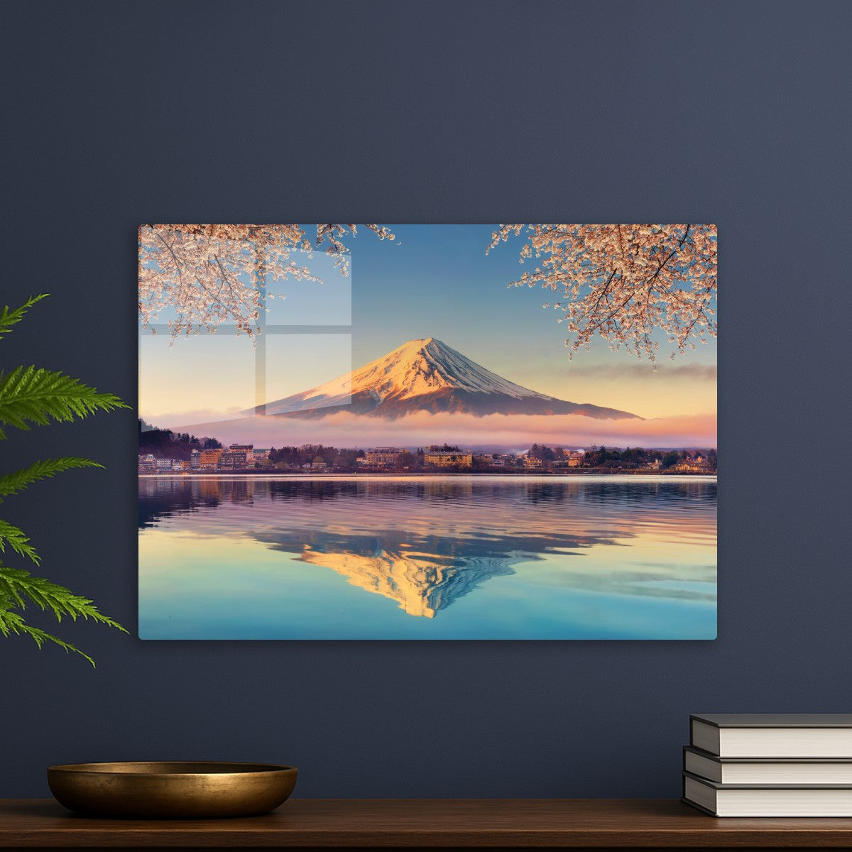 fuji mount reflection japan