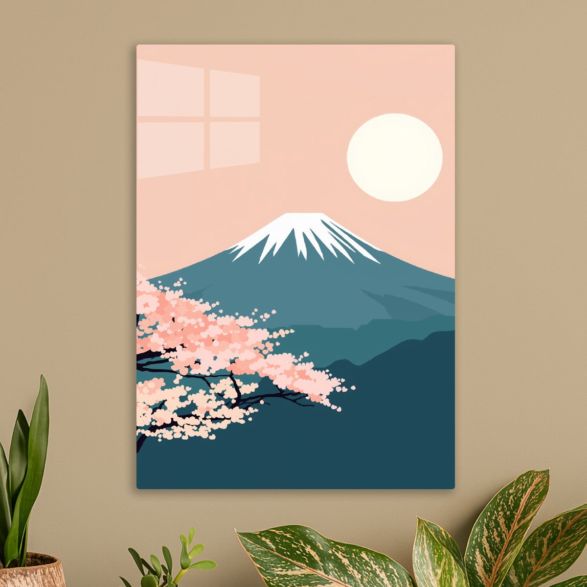 Japanese sakura landscape