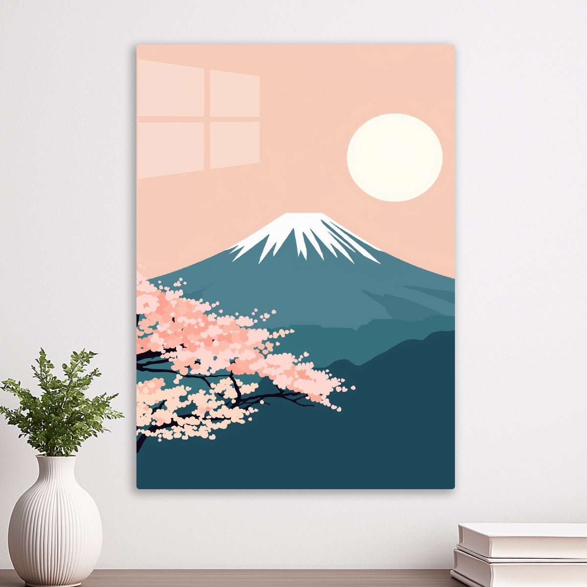 Japanese sakura landscape