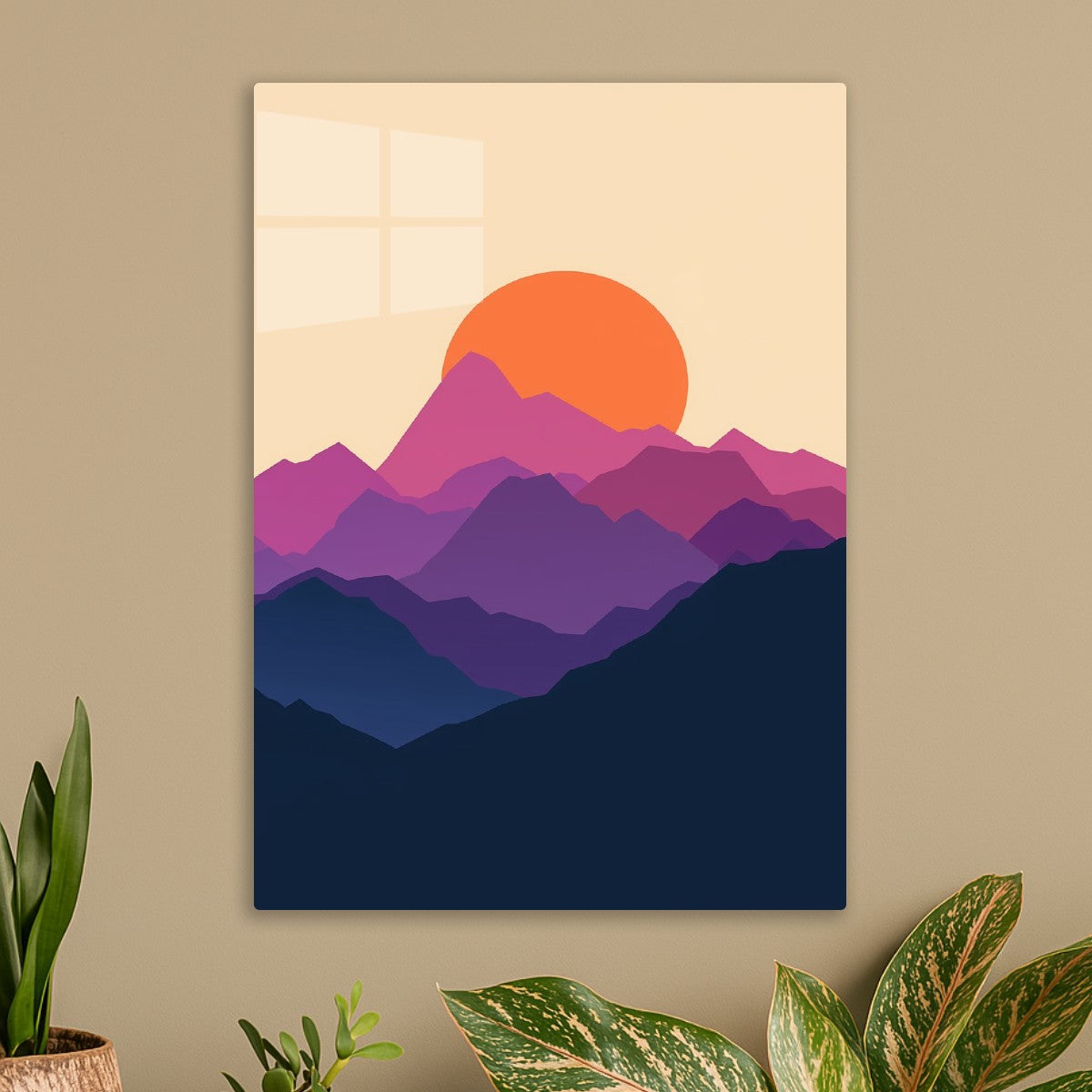 Red Sun Mountain landscape