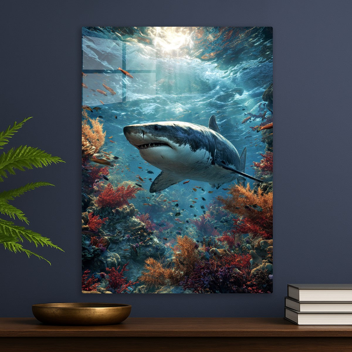 Great White Shark On The Hunt