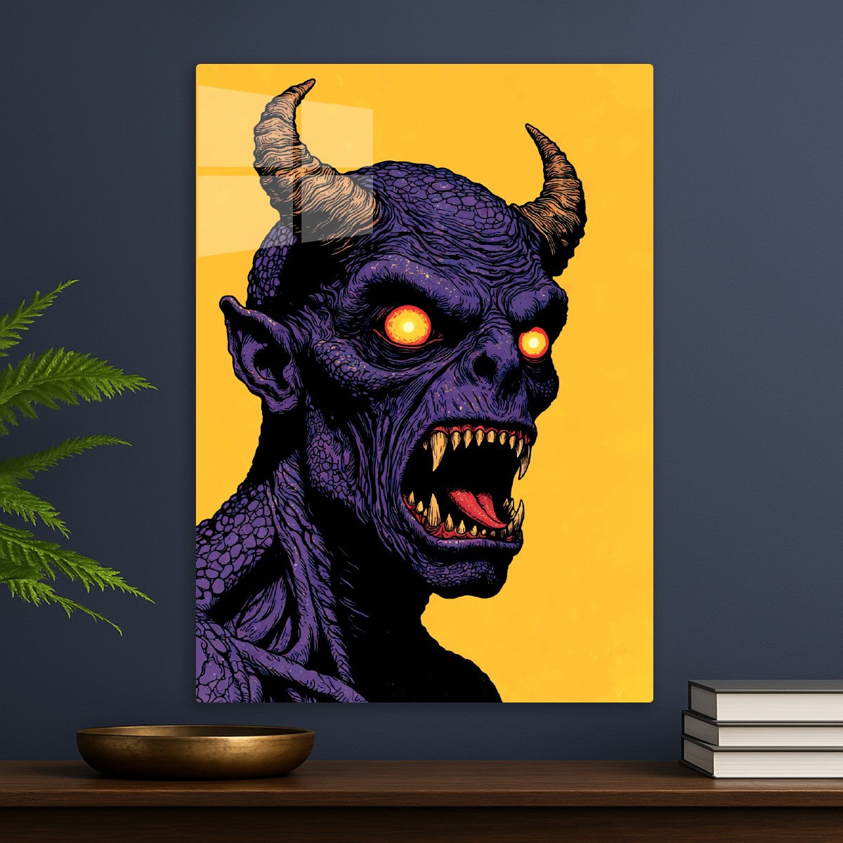 A Bald Purple Monster