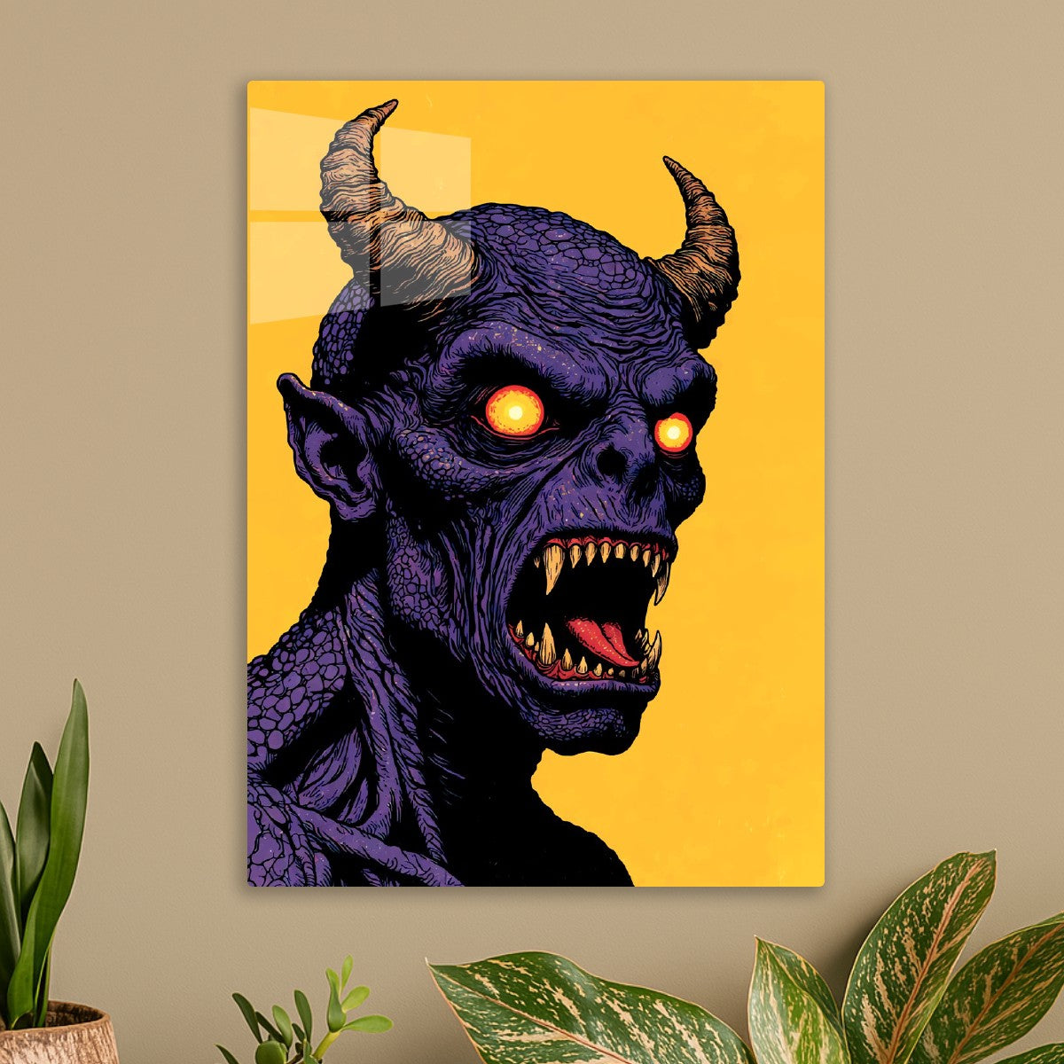 A Bald Purple Monster