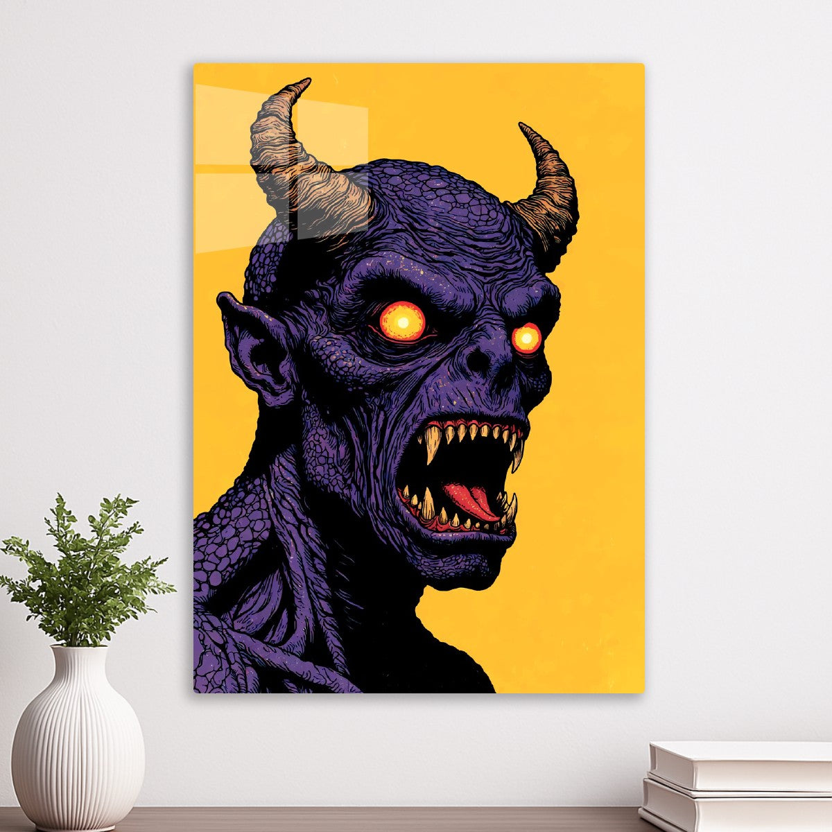 A Bald Purple Monster