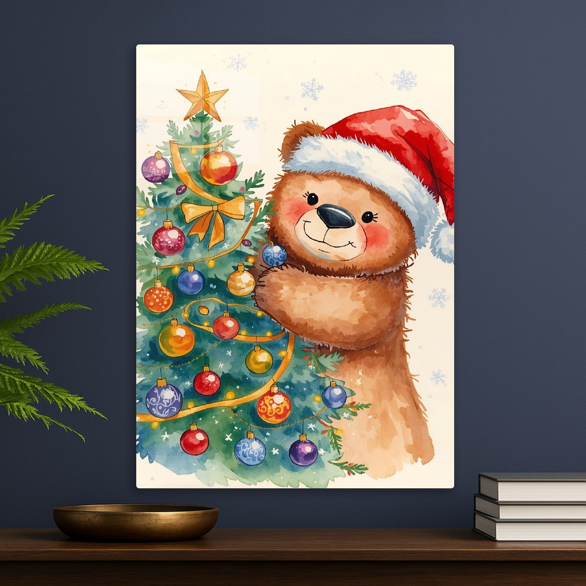 Christmas Sloth with Tree