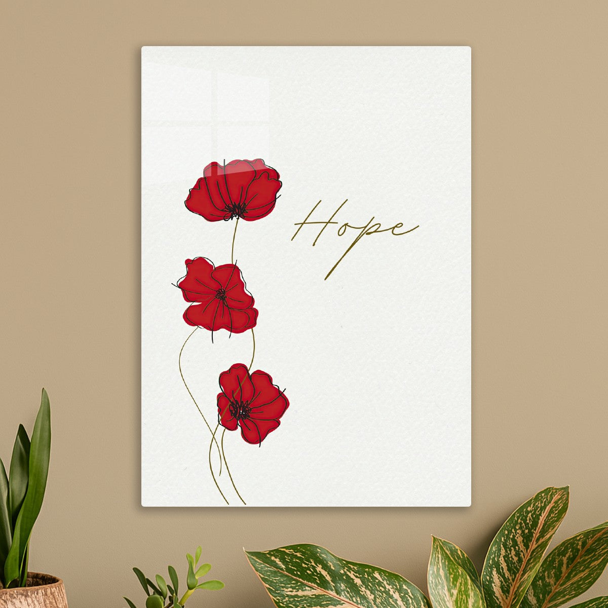 Hope – Minimalist Poppy