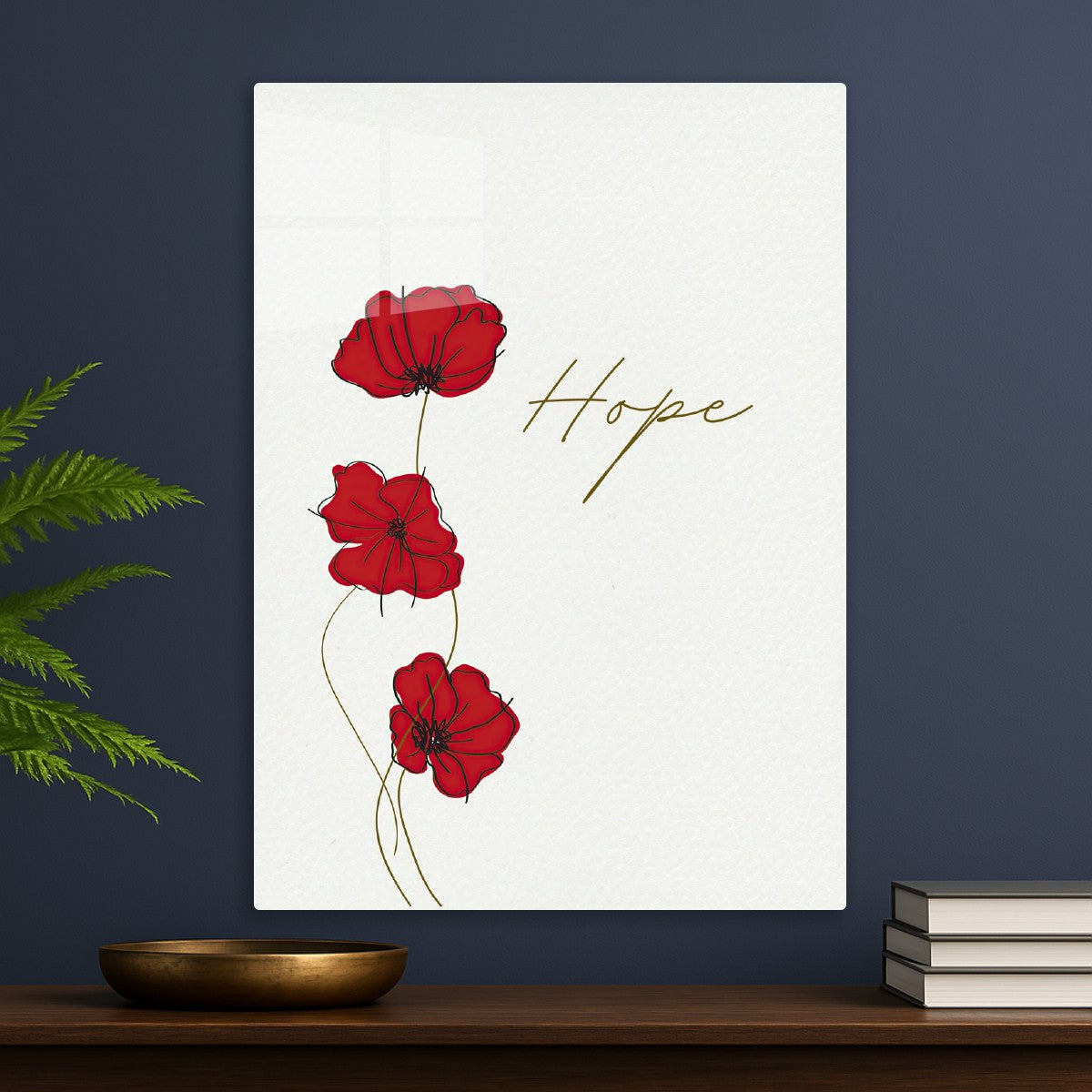 Hope – Minimalist Poppy