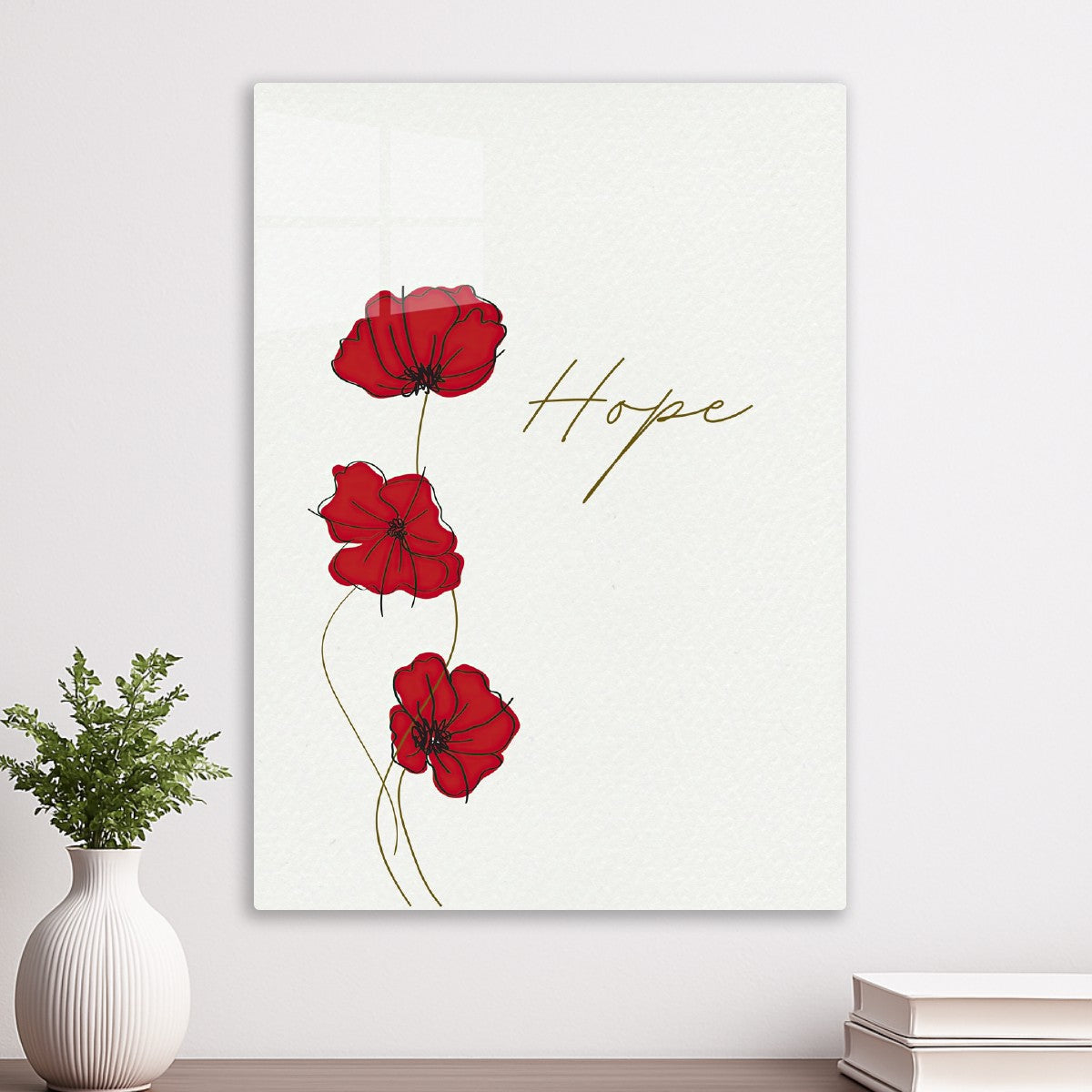 Hope – Minimalist Poppy