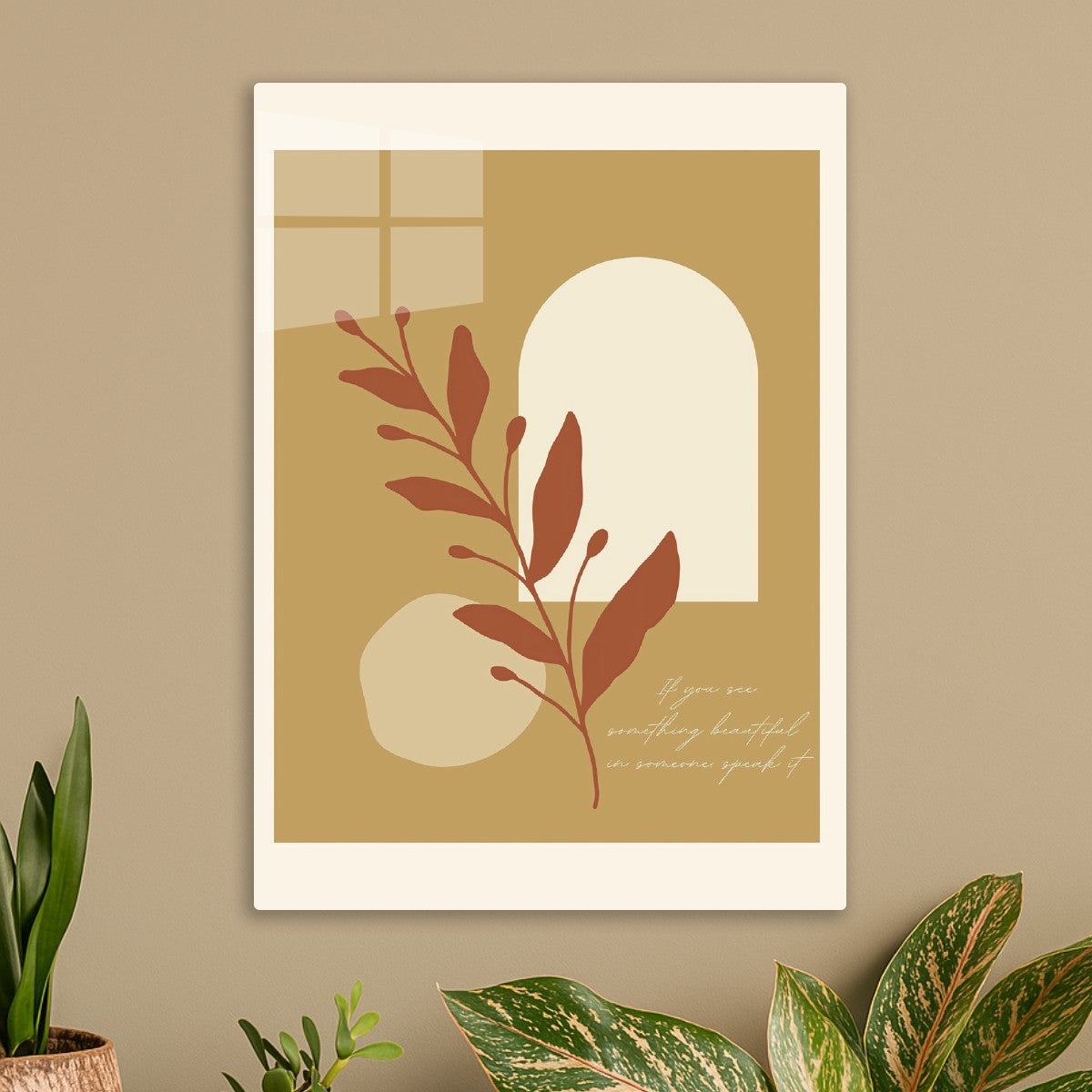 Minimalist Botanical Quote