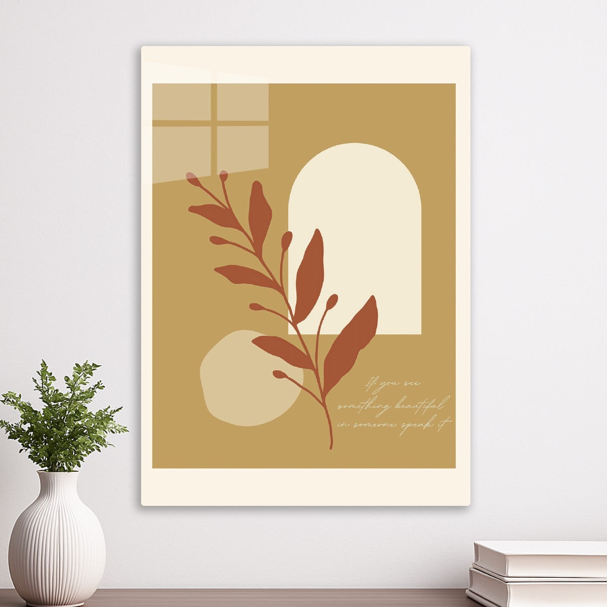 Minimalist Botanical Quote