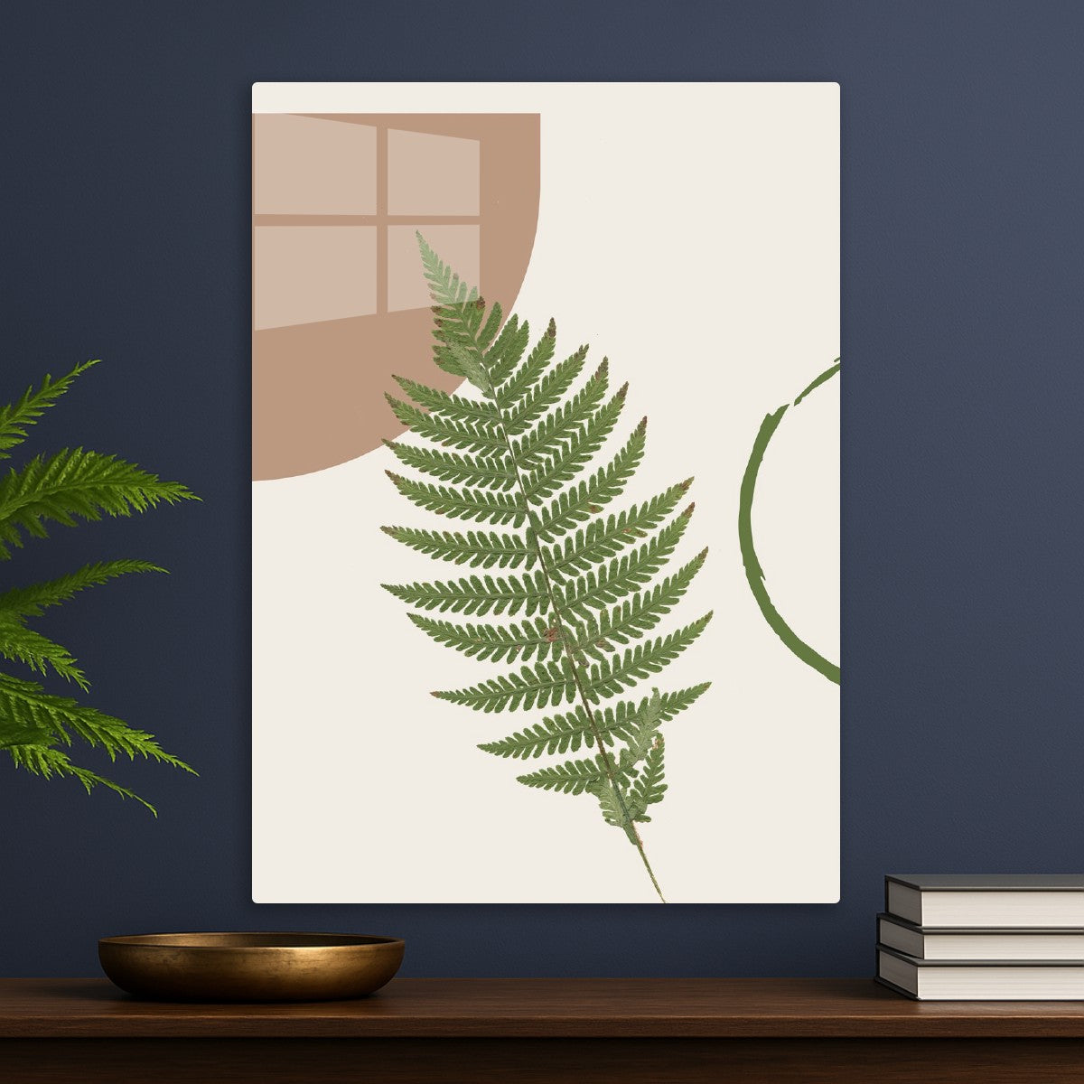 Minimalist Fern Leaf