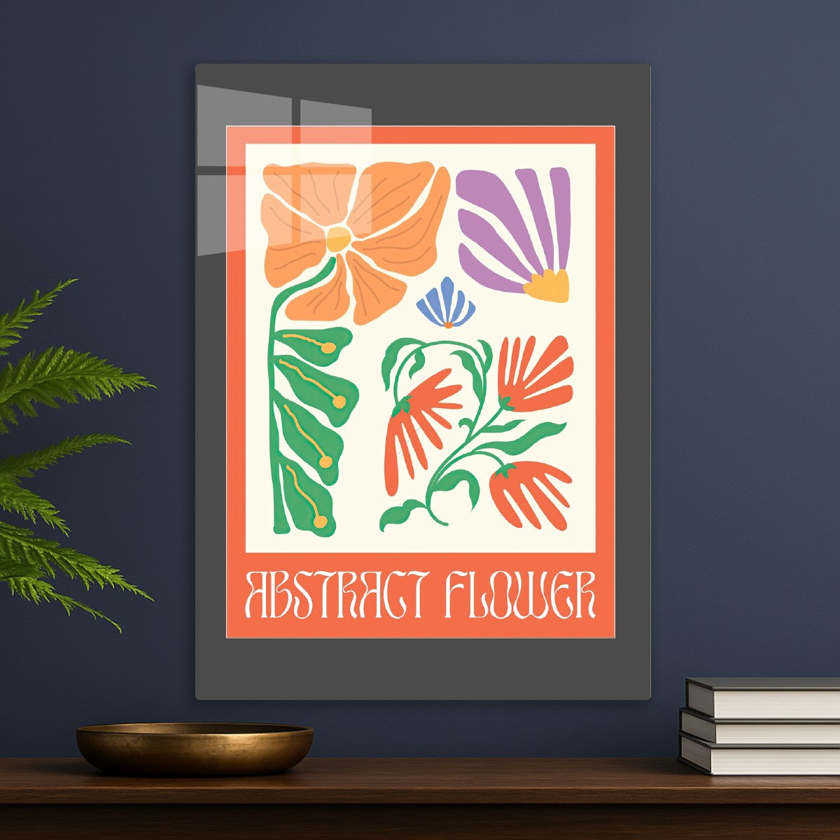 Abstract Flower Poster
