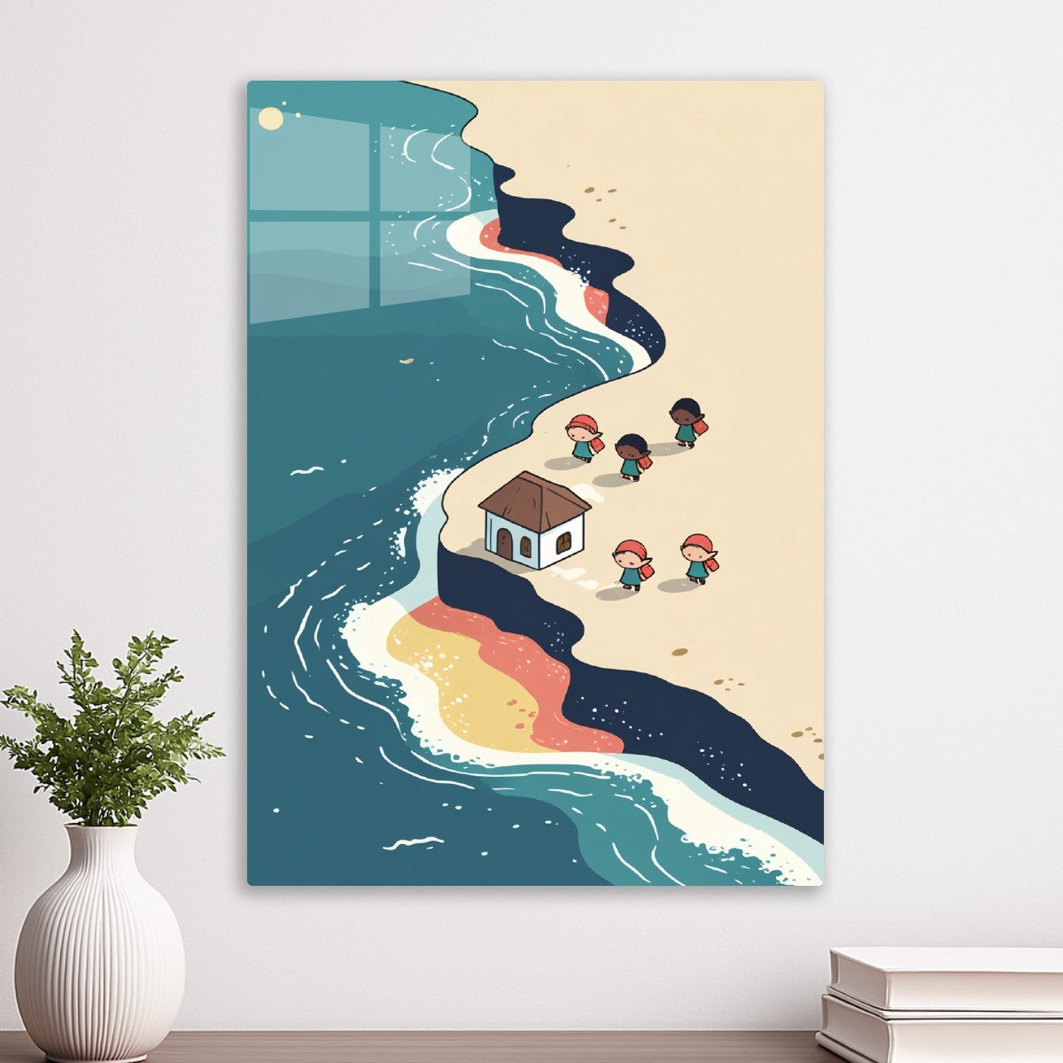 Coastal Village Illustration