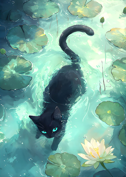 Cat Lily Pond