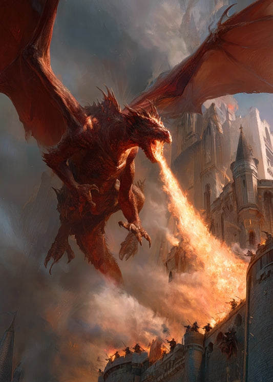 Red Dragon Attacks City