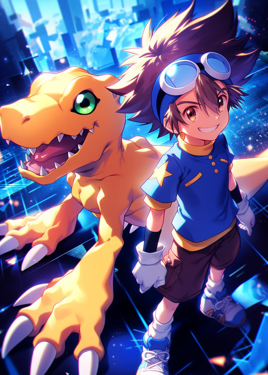 Yagami Taichi and Agumon