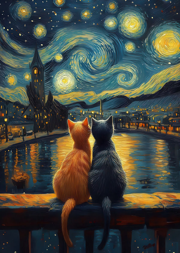 Starry Night Cats