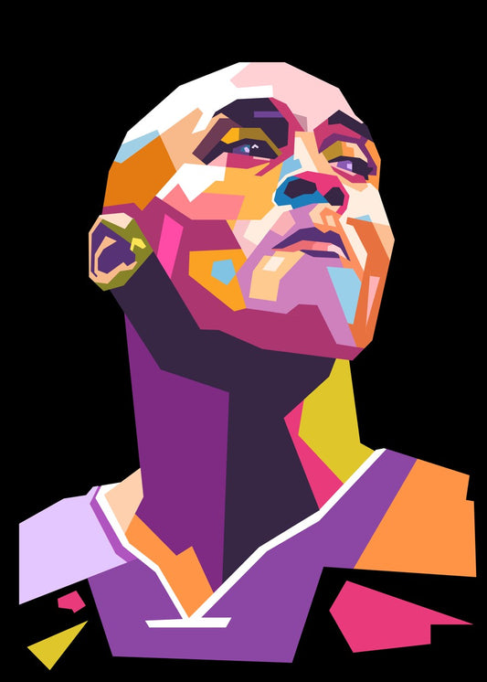 Kobe Bryant pop art portrait
