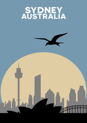 Sydney Skyline Silhouette Art