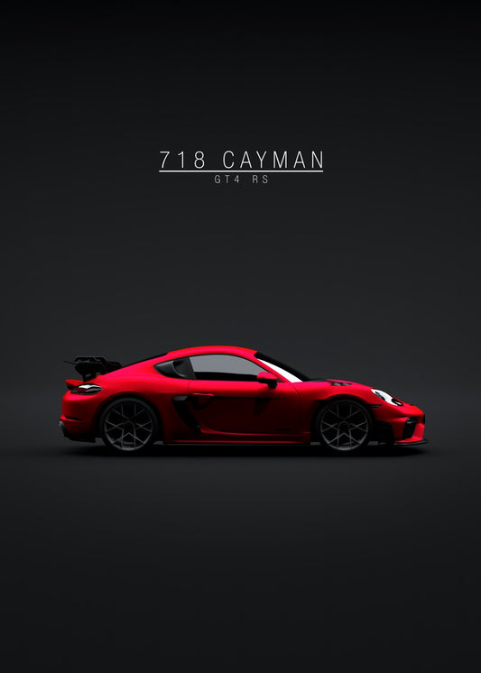 Porsche 718 Cayman GT4 RS Red