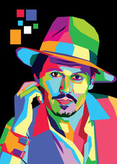 Pop Art Portrait of Johnny Depp