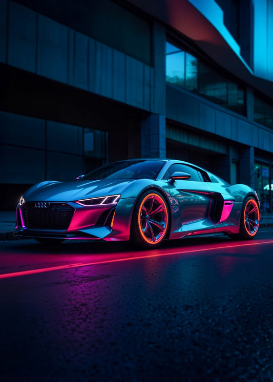 Audi R8 Synthwave Car