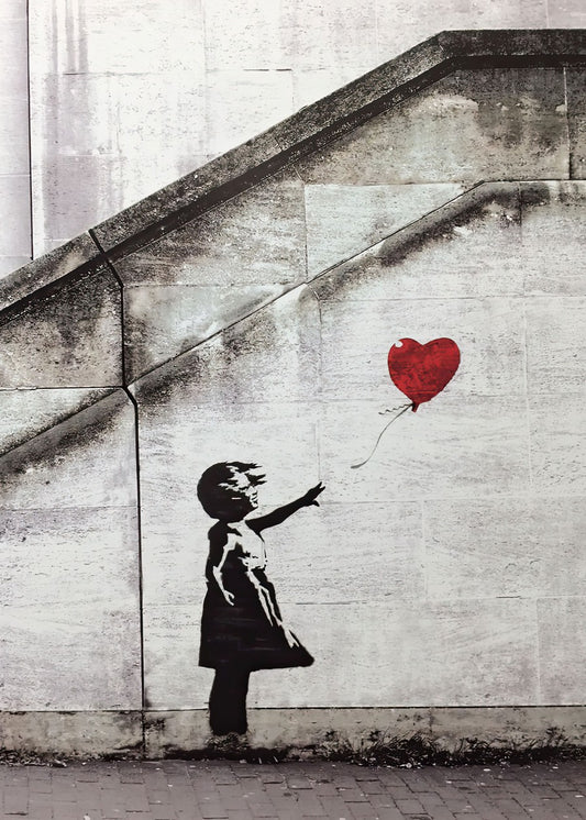 BANKSY Red Balloon girl 