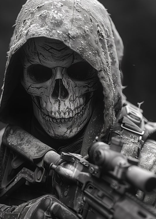 Dark Tactical Skull Soldier