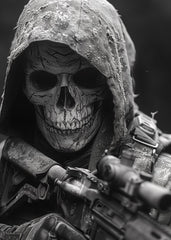 Dark Tactical Skull Soldier