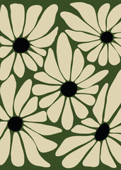 Cream Daisy Pattern Dark