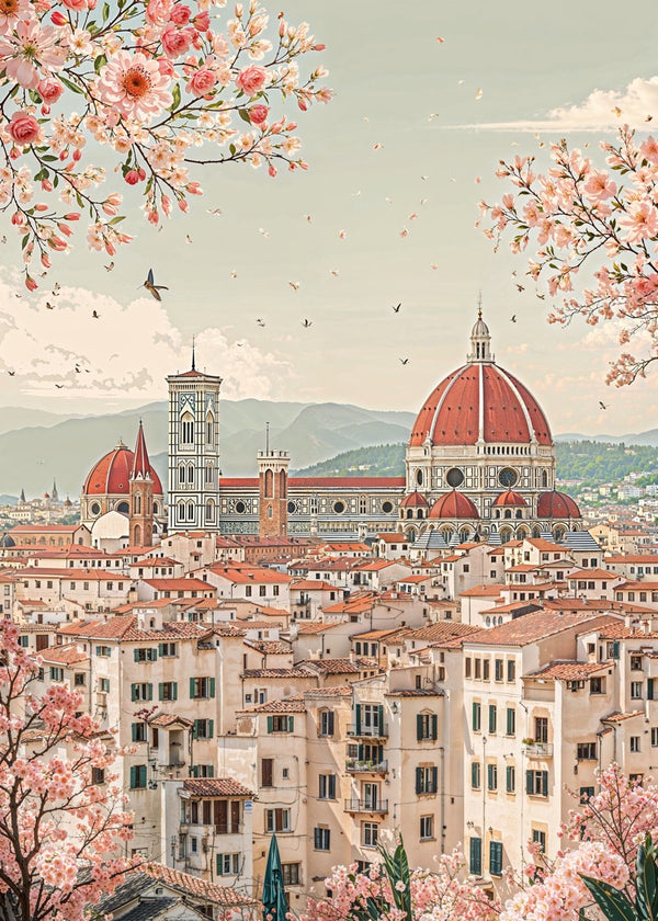 Spring Blossoms Over Florence